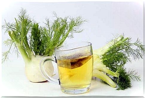 An infusion of fennel to relieve stomach gas