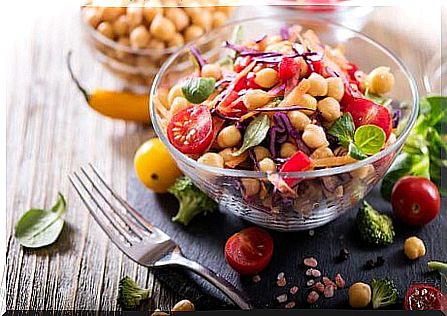 The chickpea salad recipe