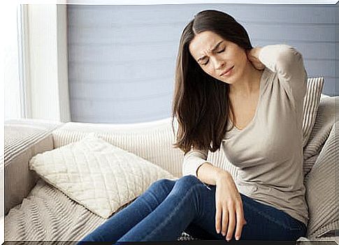 A woman who suffers from fibromyalgia, a disease linked to the intestinal flora