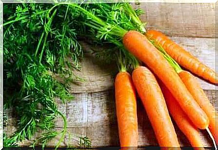 A bunch of carrots.